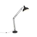 Industriële vloerlamp zwart verstelbaar - Hobby, Verzenden, Nieuw, Retro
