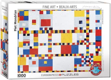 Piet Mondrian – Victory Boogie Woogie Puzzel (1000 stukjes), Hobby en Vrije tijd, Verzenden, Nieuw