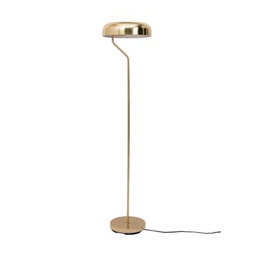 *WOONWINKEL* Dutchbone Eclipse Metalen Vloerlamp Messing, Verzenden, Nieuw