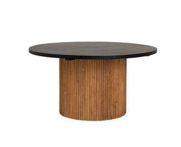 Tower Living Eettafel Palazzo rond teakhout 130 cm, Huis en Inrichting, Tafels | Eettafels, Ophalen of Verzenden, Nieuw