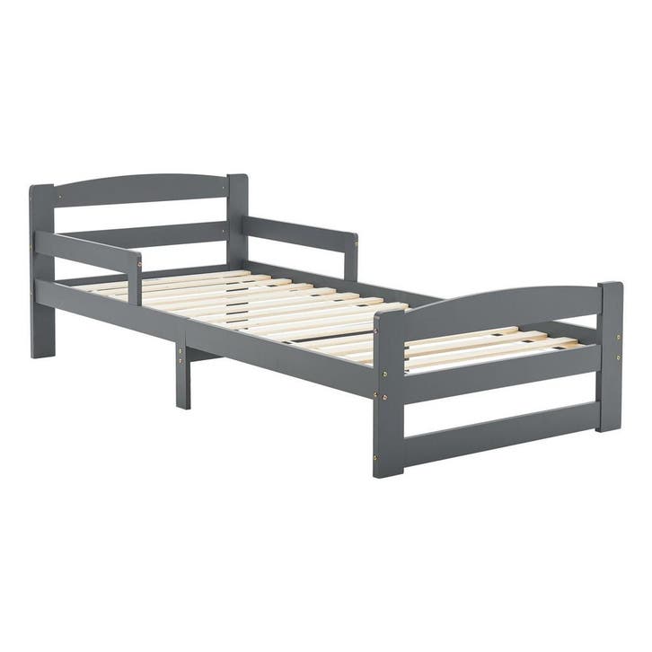 Jeugdbed / Kinderbed Arona - 90 x 200 cm - Grijs, Kinderen en Baby's, Kinderkamer | Bedden, Nieuw, Verzenden