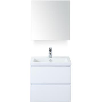 Vogue Badmeubelset 60 cm - Greeplijst in Kleur - Wit, Ophalen of Verzenden, Nieuw