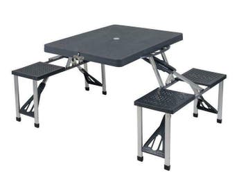 Bo Camp kampeer-picknicktafel basic grijs, Nieuw