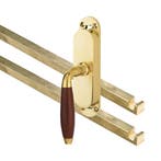 Kruk-espagnolet Bonton Bubinga links messing ongelakt, Verzenden, Nieuw