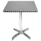 RVS vierkante tafel opklapbaar CG838, Ophalen of Verzenden, Nieuw zonder verpakking