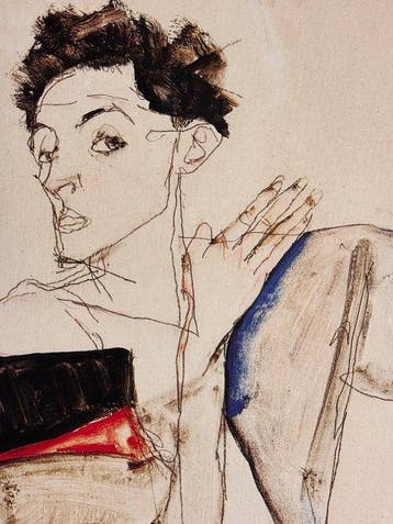 Egon Schiele (1890-1918), after - Selbstbildnis