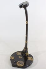 Hout - Tachi Kake (Katana-stand) w/Gold Family Mon : P3-100, Antiek en Kunst, Antiek | Overige Antiek