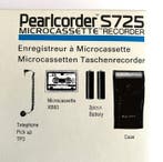 Olympus - Pearlcorder S725 Draagbare cassettespeler, Nieuw