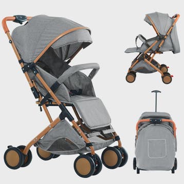 Draagbare Baby Kinderwagen met Muggennet, Opbergmand & 4 Wie, Verzenden, Nieuw