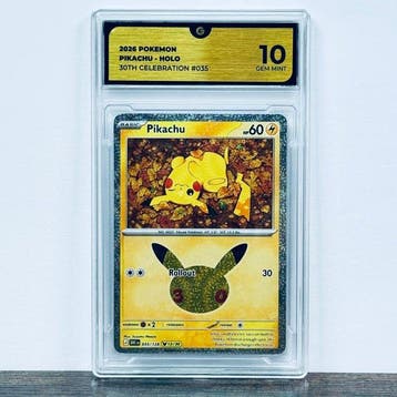 Pokémon Graded card - Pikachu 035 - 30th Anniversary –, Nieuw
