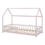 Kinderbed Hesel huisbed met uitvalbeveiliging 90x200 cm roze, Kinderen en Baby's, Kinderkamer | Bedden, Verzenden, Nieuw