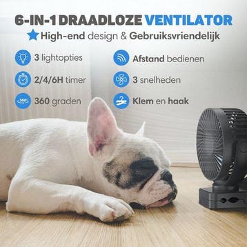 2dekans | Vulpes Goods® Tech Mini USB Ventilator PRO –, Witgoed en Apparatuur, Ophalen of Verzenden, Zo goed als nieuw