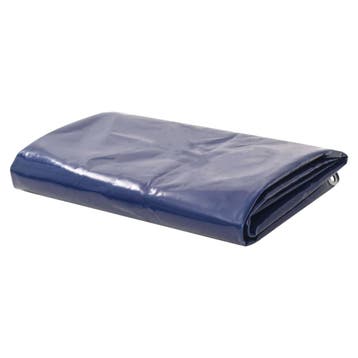 vidaXL Dekzeil 650 g/m² 1,5x10 m blauw, Verzenden, Nieuw