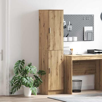 vidaXL buffetkast Artisan Eiken 35 x 39 x 168 cm, Minder dan 50 cm, Verzenden, Nieuw, Minder dan 100 cm