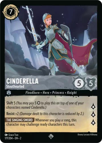 [177/204][S2] - CINDERELLA - Stouthearted ENG FOIL [M/NM], Verzamelen, Verzenden, Nieuw