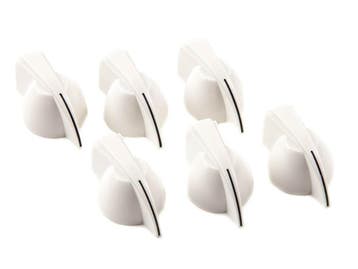 Fender Chicken Head Versterker knoppen wit (6 stuks), Muziek en Instrumenten, Verzenden, Nieuw