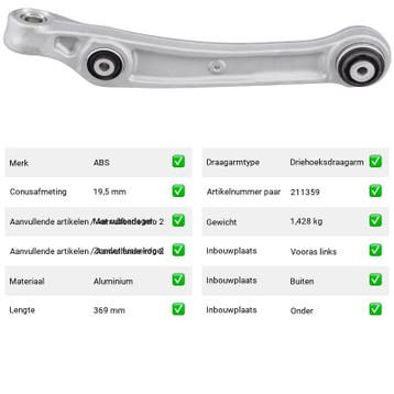 Draagarm Audi A6 RS6 Mild Hybrid quattro (4A5) Van 2019-09 t, Verzenden, Nieuw, Audi
