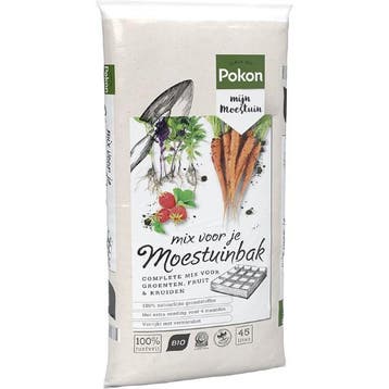 Pokon mix voor je moestuinbak bio | 45 liter, Verzenden