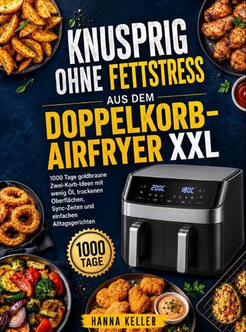 Knusprig Ohne Fettstress Aus Dem Doppelkorb-Airfryer Xxl, Ophalen of Verzenden, Nieuw, Hanna Keller