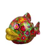 Pomme Pidou -  spaarpot - vis Kelly - M - Groen met bloemen, Verzamelen, Verzenden, Nieuw