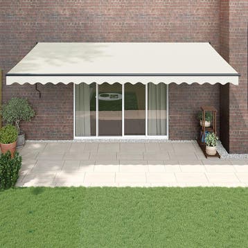vidaXL Luifel uittrekbaar 5x3 m stof en aluminium, Tuin en Terras, Verzenden, Nieuw