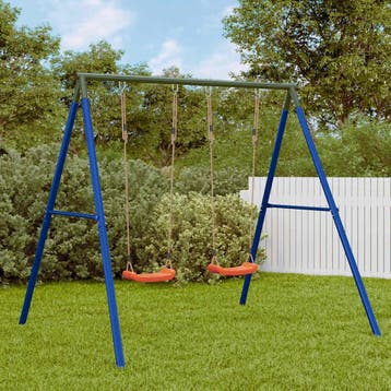 vidaXL Schommelset met 2 schommels, Kinderen en Baby's, Speelgoed | Buiten | Speeltoestellen, Verzenden, Nieuw