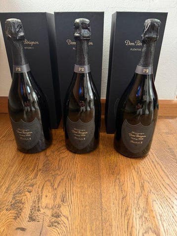 2008 Dom Pérignon, P2 - Champagne Brut - 3 Flessen (0.75, Verzamelen, Nieuw