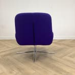 Softline Coco draaifauteuil Deens design, paars - chroom, Ophalen of Verzenden, Gebruikt, Stof, Eén
