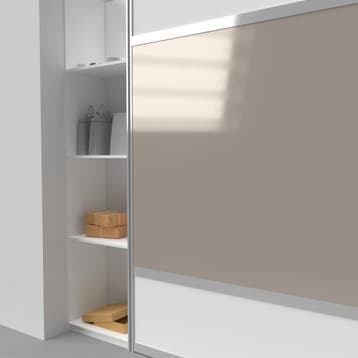 Lacobel metal taupe 6 mm (onafgewerkt), Doe-het-zelf en Verbouw, Ophalen of Verzenden, Nieuw