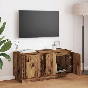 vidaXL TV-kast 100 x 38 x 49 cm Oud Hout Bewerkt hout, Minder dan 50 cm, Verzenden, Nieuw, Minder dan 100 cm