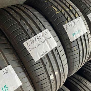 2 x Tomason 235-55-19 Zomerbanden 6,5mm, 19 inch, Gebruikt, Ophalen of Verzenden, 235 mm