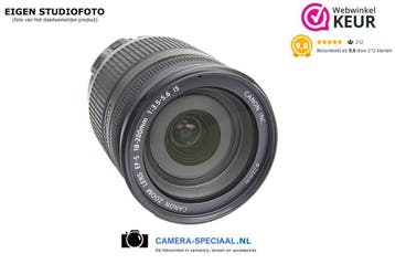 Canon EF-S 18-200mm IS allroundlens met 12 maanden garantie, Ophalen of Verzenden, Zo goed als nieuw, Standaardlens, Zoom