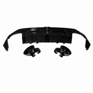 LED Diffuser With Black Exhaust Tips Voor Audi A3 S Line/S3, Ophalen of Verzenden, Nieuw