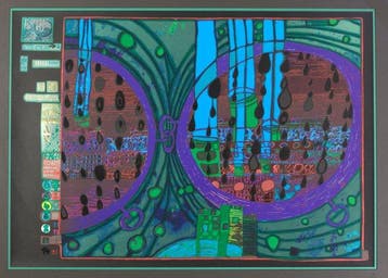 Friedensreich Hundertwasser (1928-2000) - A Rainy Day on the