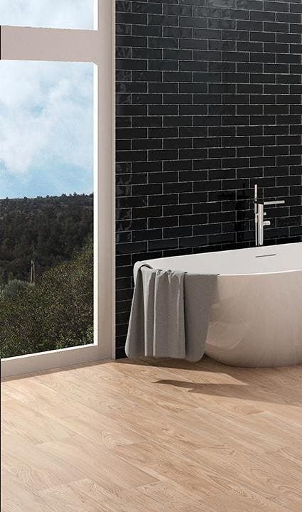 Wandtegel Valence May Negro Zwart Mat 6,5x20 (Muurtegels), Doe-het-zelf en Verbouw, Tegels, Minder dan 20 cm, 20 tot 40 cm, 10 m² of meer