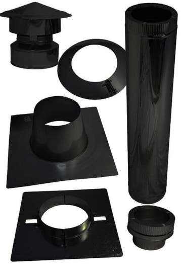 Complete dakdoorvoer-set houtkachel Ø 150/200 mm voor pla.., Huis en Inrichting, Ophalen of Verzenden, Nieuw