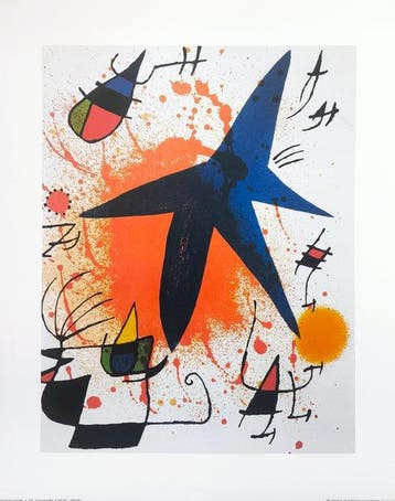 Joan Miró (1893-1983) (after) - L´etoile bleu, 1972