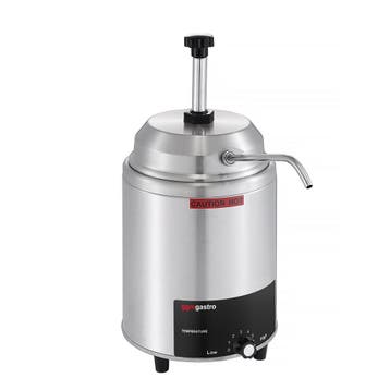 GGM Gastro | Sausverwarmer met pomp - 550W - 4,4L - incl. |, Verzenden, Nieuw in verpakking