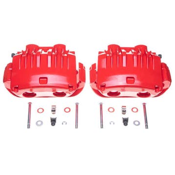 Power Stop 94-98 Ford Mustang Front Red Calipers w/Brackets, Ophalen of Verzenden, Nieuw