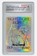 Merrick - Donald Trump - Silver - Grade WCG 10 Mint Card, Nieuw