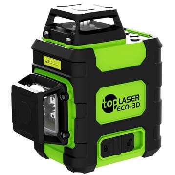 TOP Laser ECO-3D Kruislijnlaser | 3D Laser Groen | 3x360°, Ophalen of Verzenden, Nieuw, Overige meters