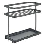 Metaltex Kruidenrek 2 Etages 23x11x22 cm Zwart/Metaal, Huis en Inrichting, Keuken | Keukenbenodigdheden, Verzenden, Nieuw