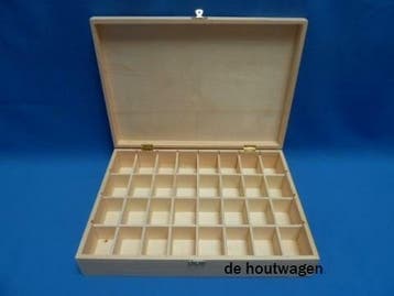 Kistjes met vakken - Verzamelkist - Stenenkist - tekenkist, Minder dan 50 cm, Minder dan 50 cm, Ophalen of Verzenden, Minder dan 50 cm