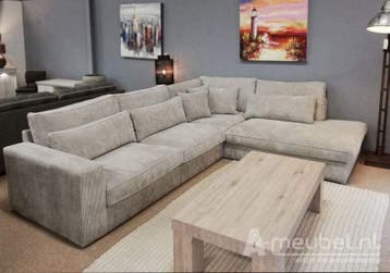 Hoekbank Ijsselstein - hoekbanken - Beige, Nieuw, 150 cm of meer, Stof, 250 tot 300 cm