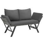Wicker-loungesofa Sintra, verstelbare armleuningen, 2in1 - g, Verzenden, Nieuw