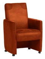 Eetkamerstoel Ron - eetkamerstoelen - Cognac, Nieuw, Stof