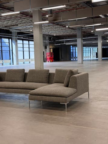 BB Italia Charles Hoekbank | Nieuwstaat + Garantie, 300 cm of meer, Ophalen of Verzenden, Zo goed als nieuw, Bank Hoekbank Bankstel Bankje Loungebank Banken Chaise Lounge 