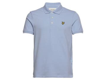 Veiling - Lyle &amp; Scott Plain Polo Shirt Light Blue - S, Nieuw