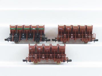 Roco N - 24033/25185/25187 - Modeltrein goederenwagon (3) -, Hobby en Vrije tijd, Nieuw
