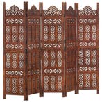 vidaXL Kamerscherm 5 panelen handgesneden 200x165 cm, Verzenden, Nieuw